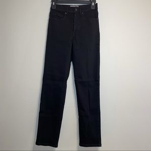 Everlane Womens Black Hi-Rise Slim Straight Jeans Size 26